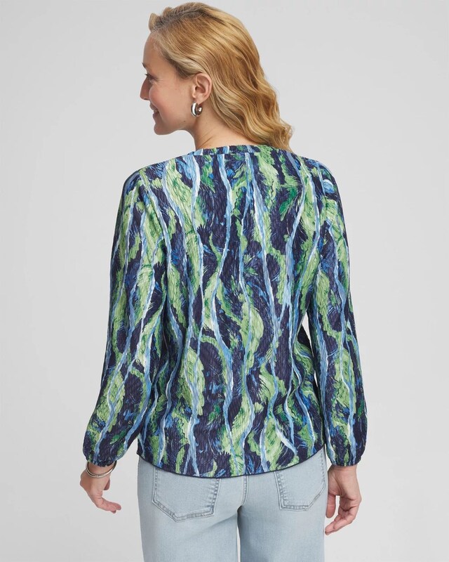 Ocean Plume Crinkle Top - image 3
